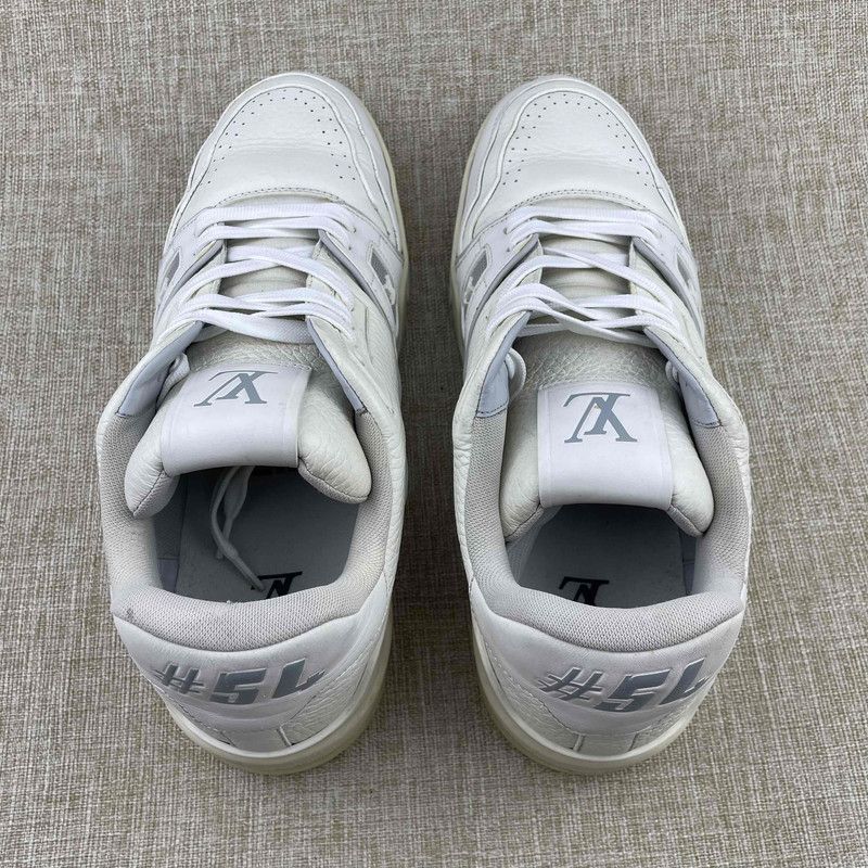 Louis Vuitton White Cement Low Top Sneakers 0079