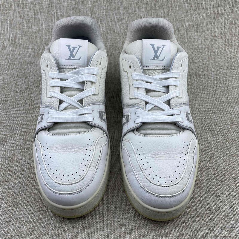 Louis Vuitton White Cement Low Top Sneakers 0079