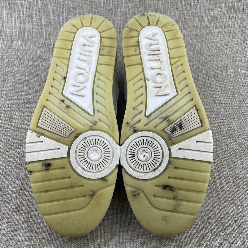 Louis Vuitton White Cement Low Top Sneakers 0079