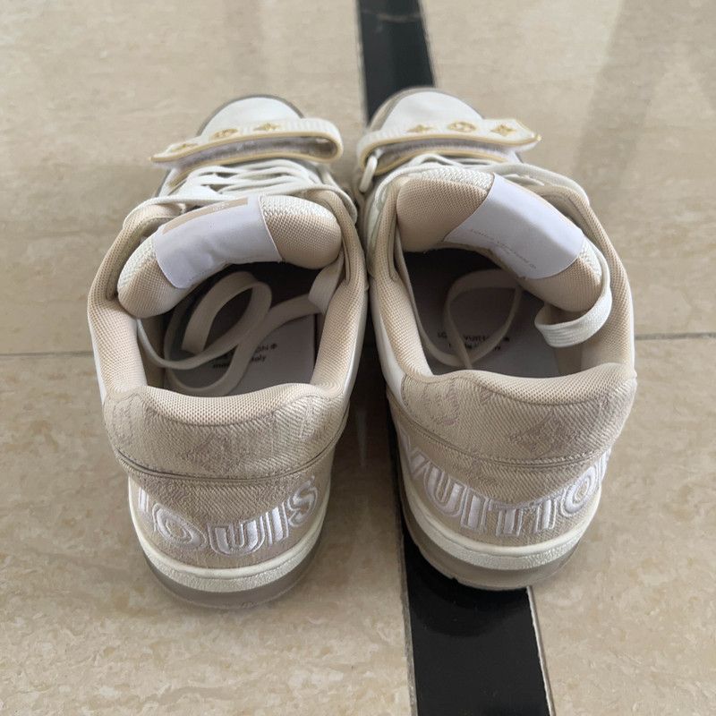 Louis Vuitton Louis Vuitton Trainer Beige Low-top Sneakers 0079 Size US 7.5 / EU 40-41 - 3 Thumbnail
