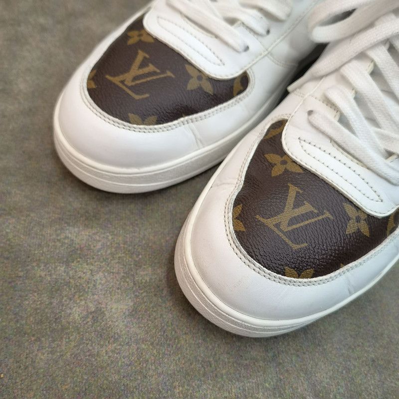 Louis Vuitton Louis Vuitton Brown Leather Fashion High-Top Sneakers 0079 Size US 8 / EU 41 - 10 Thumbnail