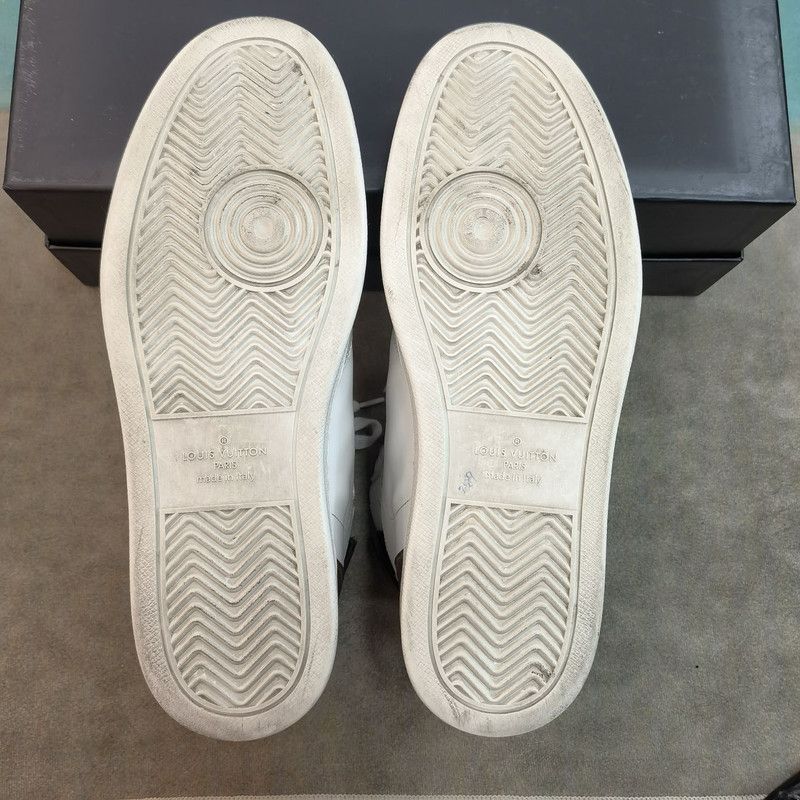 Louis Vuitton Louis Vuitton Brown Leather Fashion High-Top Sneakers 0079 Size US 8 / EU 41 - 4 Thumbnail