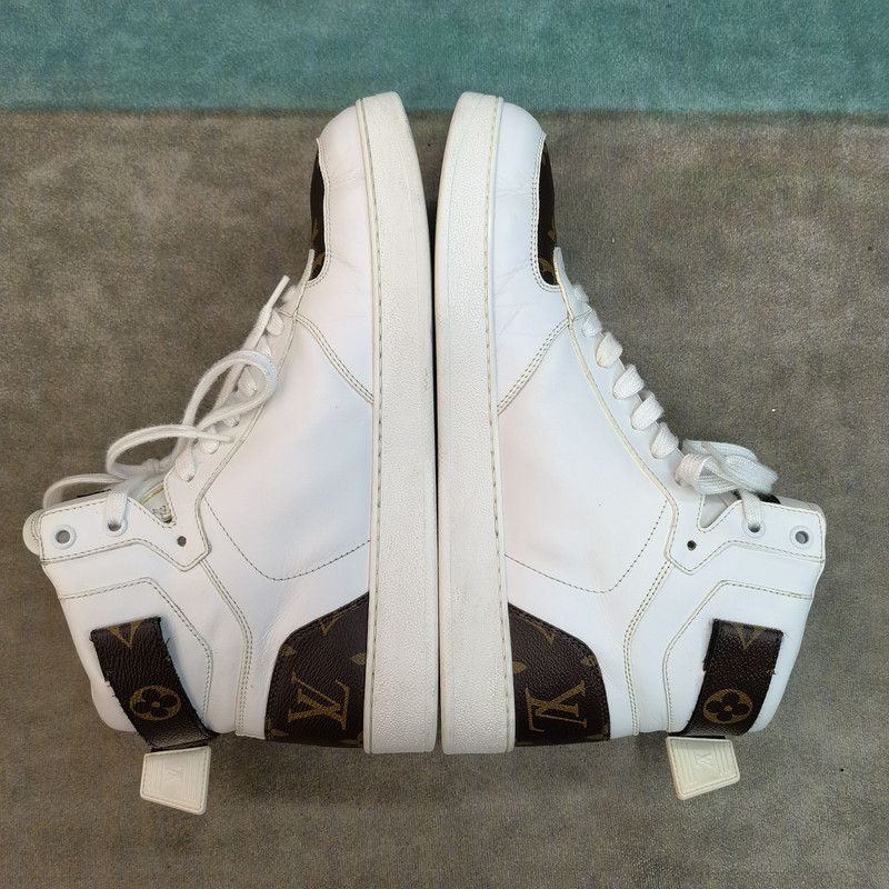 Louis Vuitton Louis Vuitton Brown Leather Fashion High-Top Sneakers 0079 Size US 8 / EU 41 - 8 Thumbnail