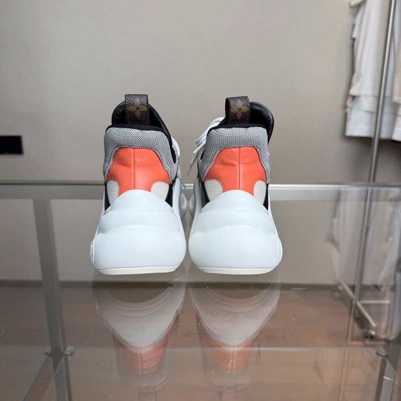 Louis Vuitton Louis Vuitton Leather Sports Sneakers in White and Blue 0079 Size US 7.5 / EU 40-41 - 5 Thumbnail