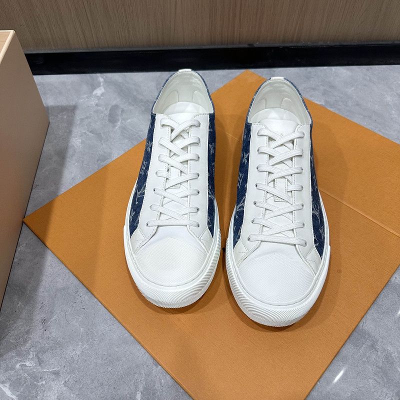 Louis Vuitton Louis Vuitton Blue and White Sneakers for Everyone 0079 Size US 10 / EU 43 - 2 Thumbnail