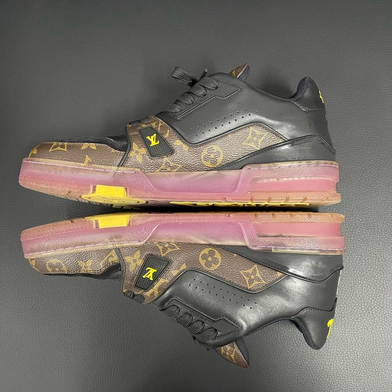 Louis Vuitton Louis Vuitton Trainer Casual Sneakers in Lakers Colors 0079 Size US 8.5 / EU 41-42 - 7 Thumbnail