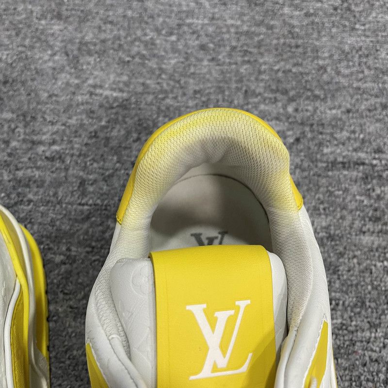 Louis Vuitton Louis Vuitton Trainer Low Top Sneakers in White Yellow 0079 Size US 8 / EU 41 - 8 Thumbnail