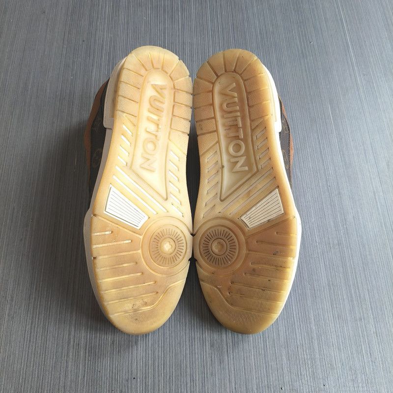 Louis Vuitton Louis Vuitton Brown Low-Top Trainer Sneakers 0079 Size US 7 / EU 40 - 4 Thumbnail
