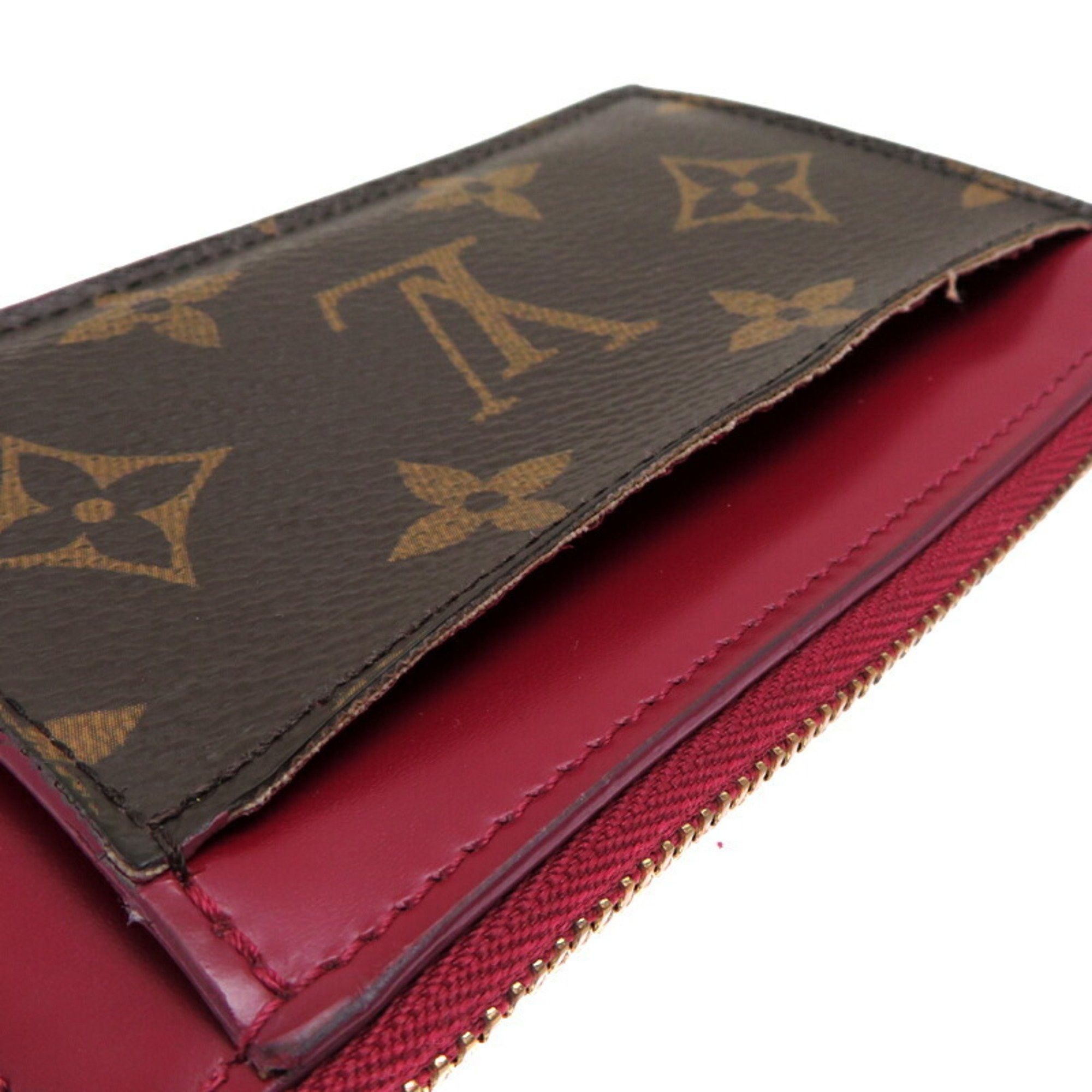 Louis Vuitton Louis Vuitton Porte Carte Zip Women's Card Case M67889 Monogram Fuchsia Size ONE SIZE - 6 Thumbnail