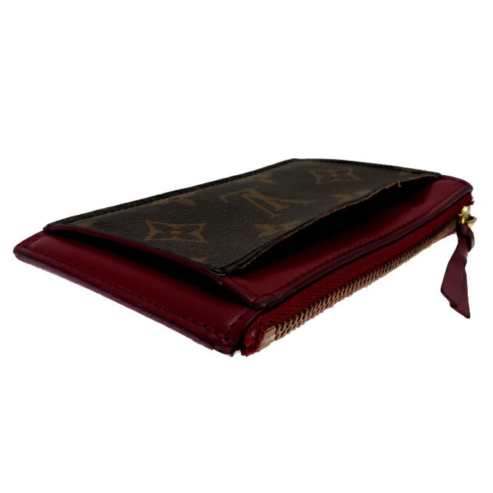 Louis Vuitton Louis Vuitton Porte Carte Zip Women's Card Case M67889 Monogram Fuchsia Size ONE SIZE - 4 Thumbnail