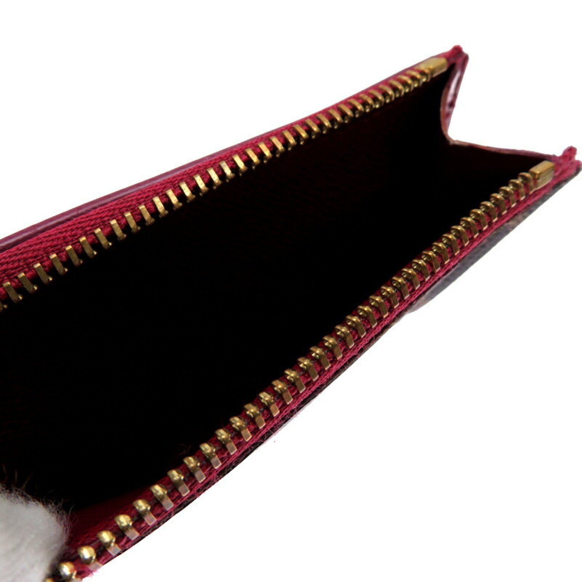 Louis Vuitton Louis Vuitton Porte Carte Zip Women's Card Case M67889 Monogram Fuchsia Size ONE SIZE - 5 Thumbnail