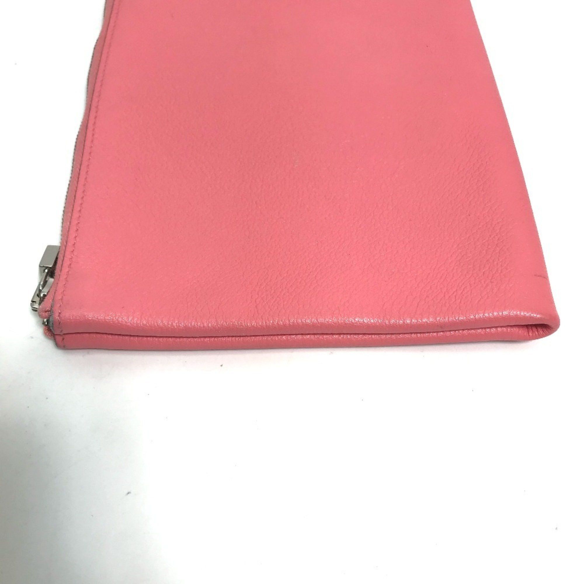 HERMES Atout GM Pouch Evercolor Women's Rose Azalee Pink
