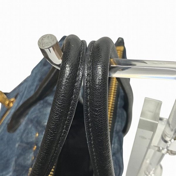 Miu Miu Miu Miu Miu Miu Biker Denim 2way Bag Denim Tote Bag RN1031 DUTY FREE for USA Size ONE SIZE - 6 Thumbnail