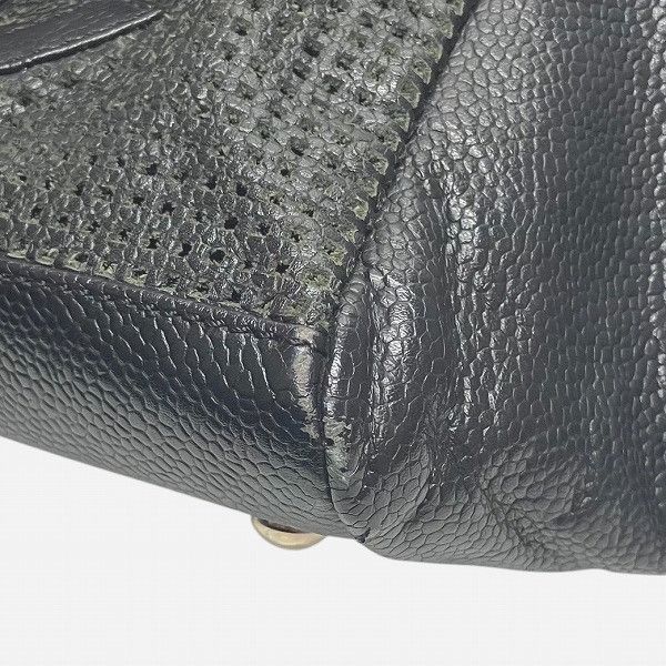 Chanel Chanel Chanel Punching Cube Caviar Skin Handbag Leather Handbag DUTY FREE for USA Size ONE SIZE - 6 Thumbnail
