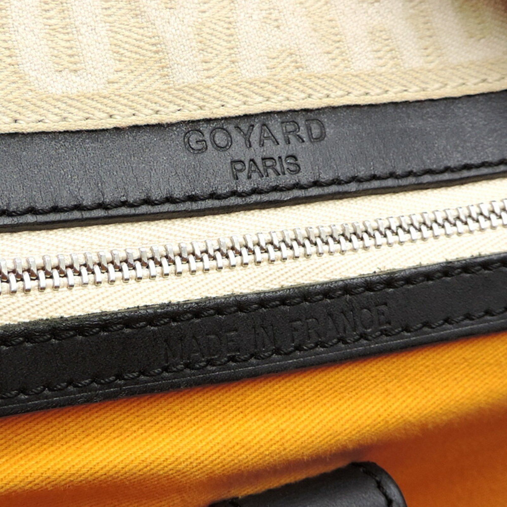 Goyard Goyard Saint Jeanne MM Women's and Men's Boston Bag, Goyardine, Black Size ONE SIZE - 7 Thumbnail