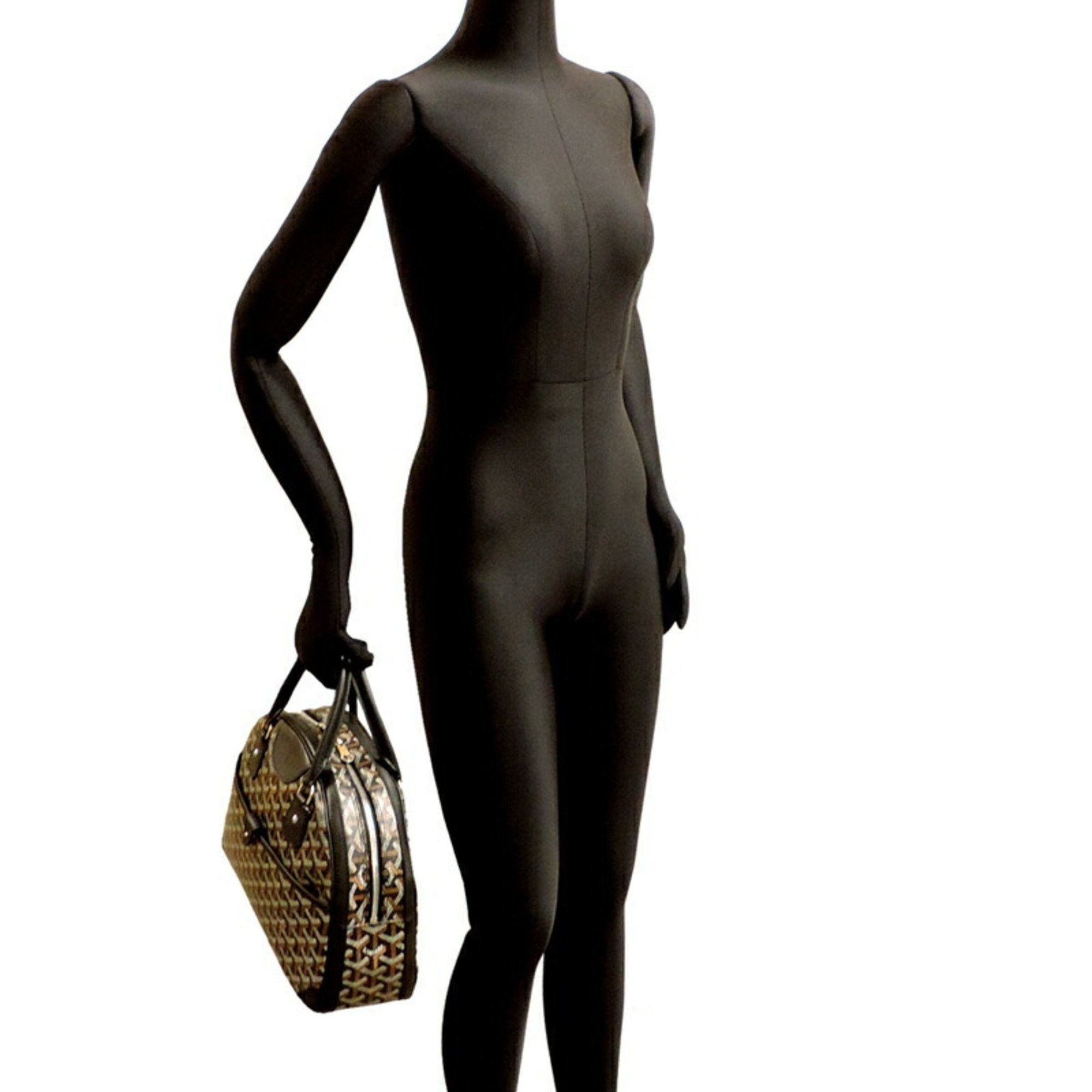 Goyard Goyard Saint Jeanne MM Women's and Men's Boston Bag, Goyardine, Black Size ONE SIZE - 8 Thumbnail