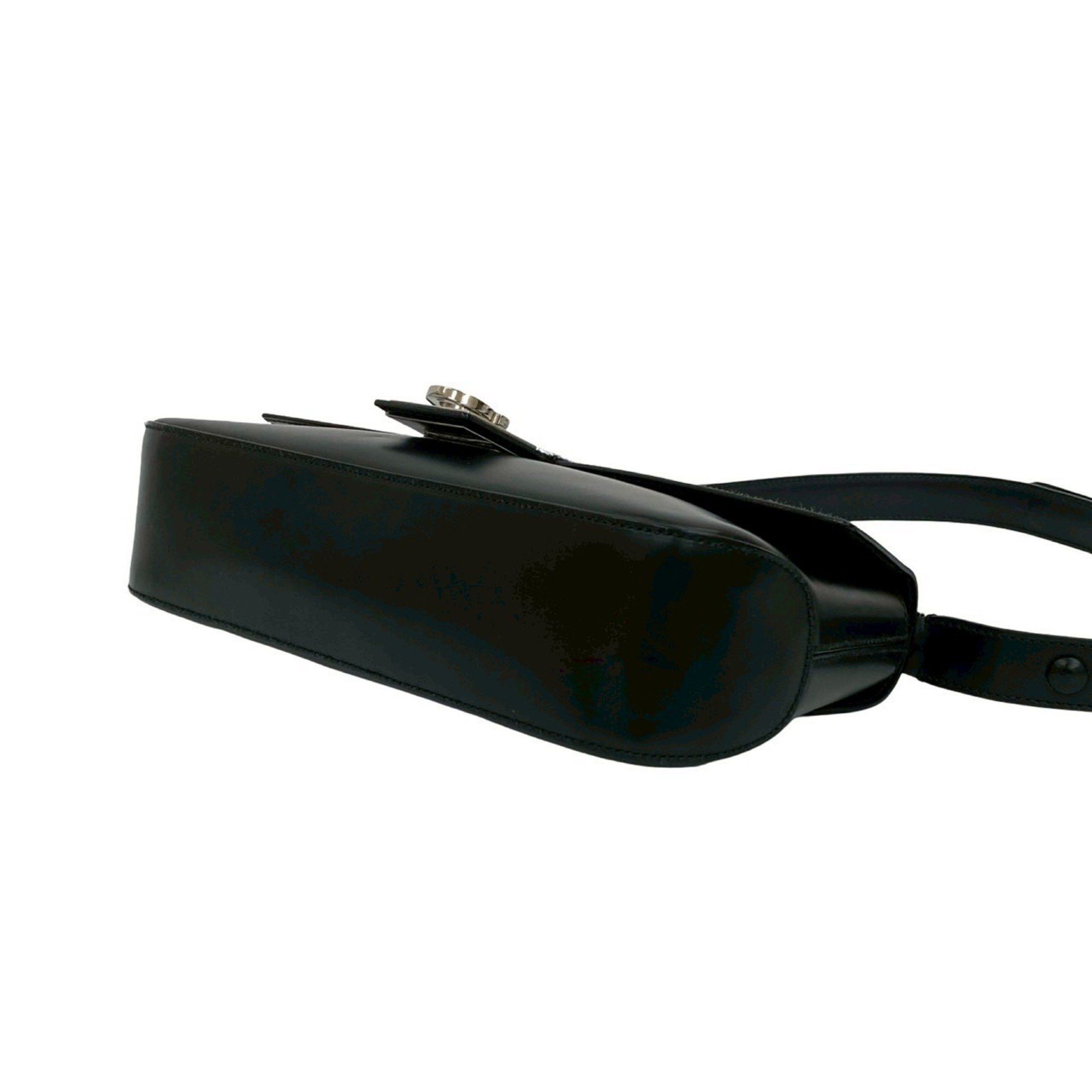 バッグ salvatore ferragamo gancino shoulder bag Ferragamo // Black & Silver Gancini Shoulder Bag – VSP