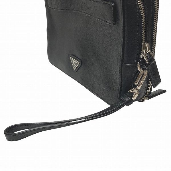Prada Prada Prada VR0052 Vitello City Travel Pouch Clutch Bag Leather Clutch Bag VR0052 DUTY FREE for USA Size ONE SIZE - 9 Thumbnail