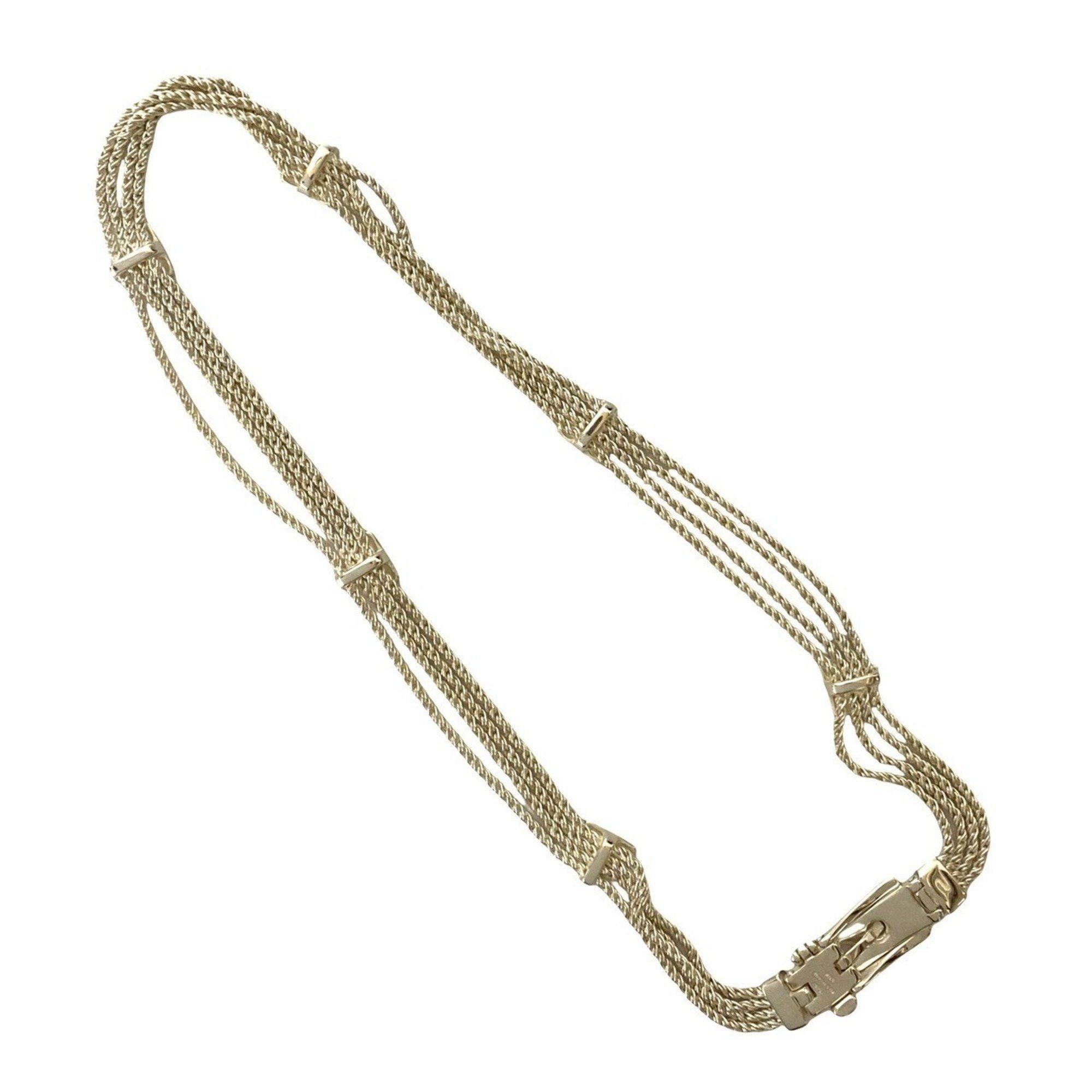 Tiffany & Co. TIFFANY & Co. Tiffany T Rope Belt Necklace, 925 Sterling Silver, Necklace Pendant, Men's/Women's, 45247 Size ONE SIZE - 4 Thumbnail