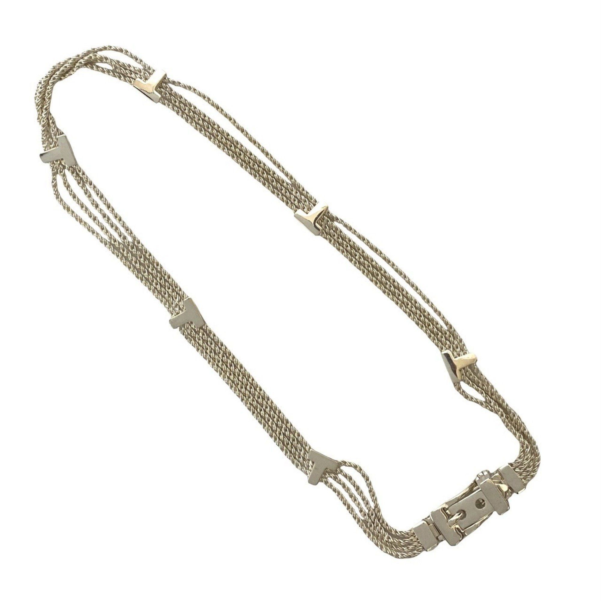 Tiffany & Co. TIFFANY & Co. Tiffany T Rope Belt Necklace, 925 Sterling Silver, Necklace Pendant, Men's/Women's, 45247 Size ONE SIZE - 5 Thumbnail