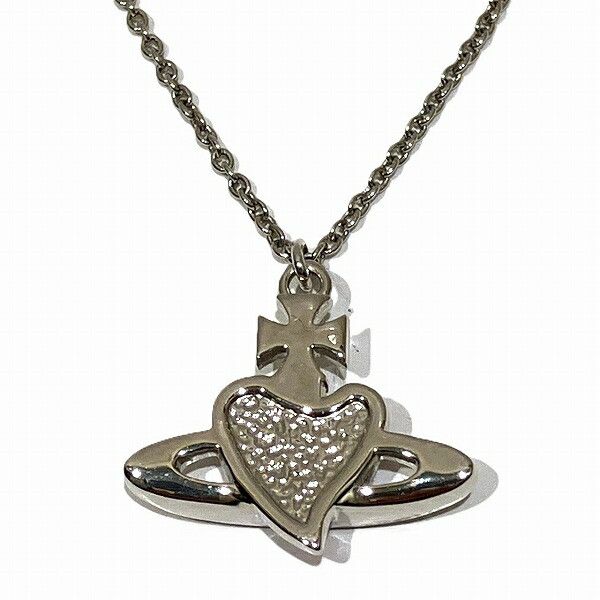 Vivienne Westwood Vivienne Westwood Vivienne Westwood Diamante Heart Necklace Metal Necklace DUTY FREE for USA Size ONE SIZE - 4 Thumbnail