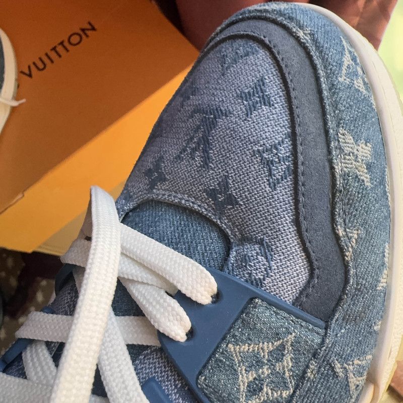 Louis Vuitton Louis Vuitton Vintage Denim Trainer Sneakers for Men 0079 Size US 8.5 / EU 41-42 - 9 Thumbnail