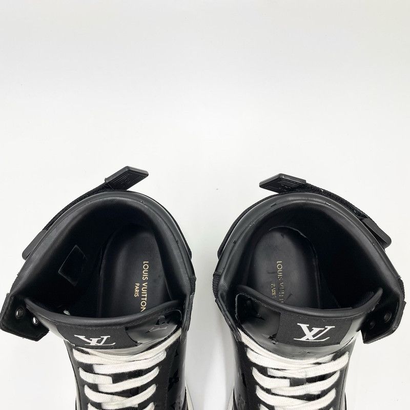Louis Vuitton Louis Vuitton Rivoli Black High-Top Sneakers for Men 0079 Size US 8.5 / EU 41-42 - 6 Thumbnail