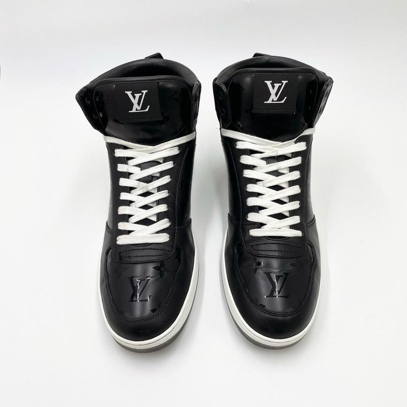 Louis Vuitton Louis Vuitton Rivoli Black High-Top Sneakers for Men 0079 Size US 8.5 / EU 41-42 - 2 Thumbnail
