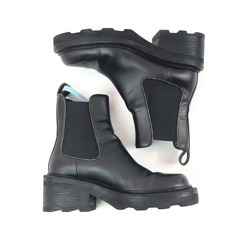 Louis Vuitton Louis Vuitton Black Chelsea Boots 0079 Size US 6.5 / EU 39-40 - 6 Thumbnail