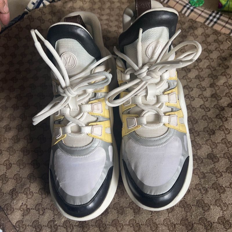 Louis Vuitton Louis Vuitton Archlight Wave Sneakers in Blue White Yellow 0079 Size US 8 / EU 41 - 2 Thumbnail