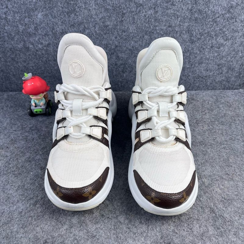 Louis Vuitton Louis Vuitton Thick-Soled High-Top Sneakers 0079 Size US 5.5 / EU 38 - 4 Thumbnail