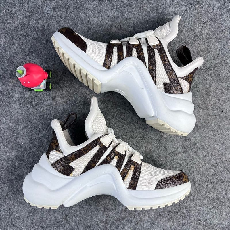 Louis Vuitton Louis Vuitton Thick-Soled High-Top Sneakers 0079 Size US 5.5 / EU 38 - 2 Thumbnail