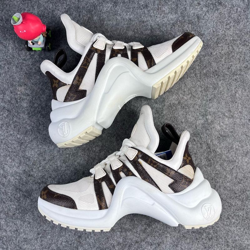 Louis Vuitton Louis Vuitton Thick-Soled High-Top Sneakers 0079 Size US 5.5 / EU 38 - 3 Thumbnail