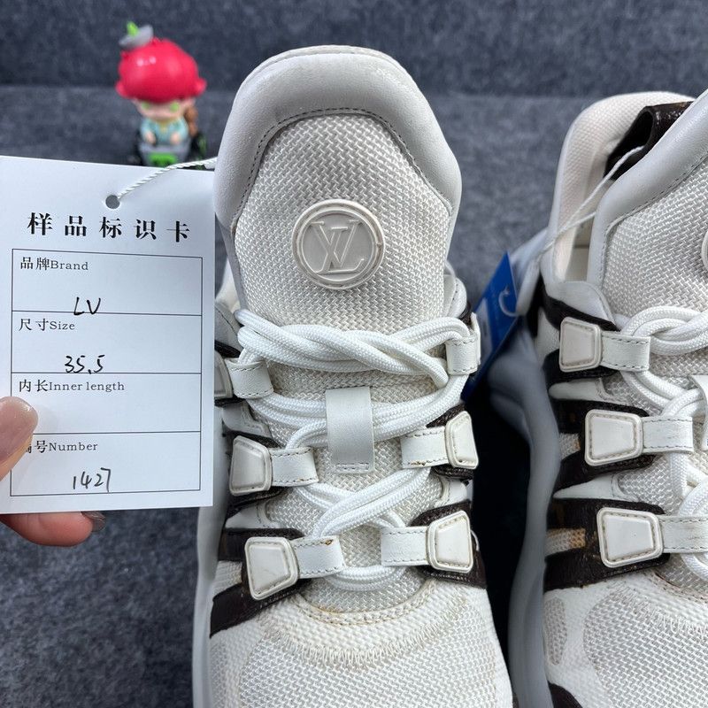Louis Vuitton Louis Vuitton Thick-Soled High-Top Sneakers 0079 Size US 5.5 / EU 38 - 7 Thumbnail