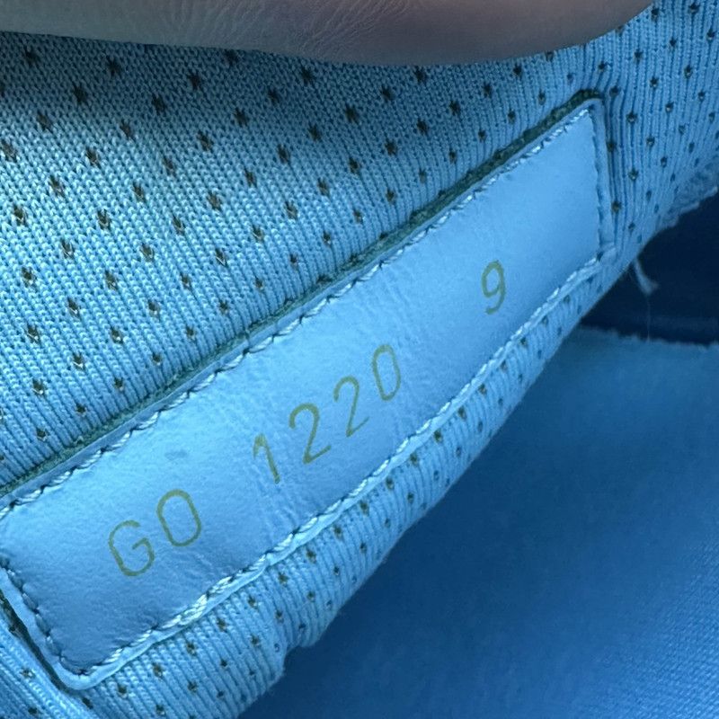 Louis Vuitton Louis Vuitton Blue Leather Low-Top Sneakers 0079 Size US 9.5 / EU 42-43 - 5 Thumbnail