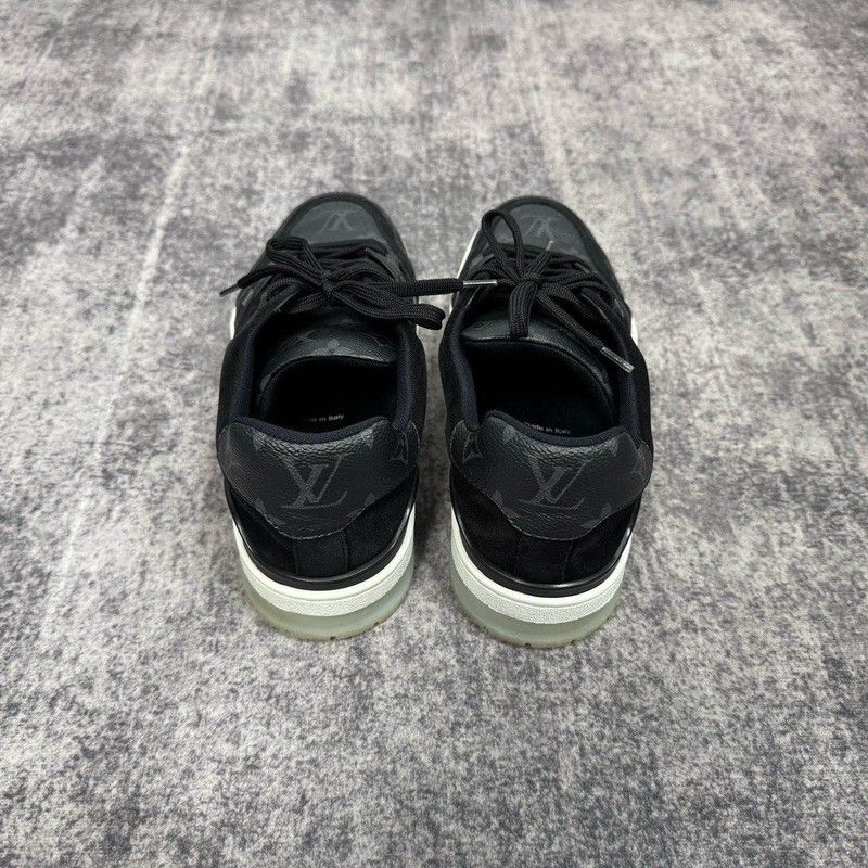 Louis Vuitton Louis Vuitton Black Trainer Sneakers 0079 Size US 8 / EU 41 - 3 Thumbnail