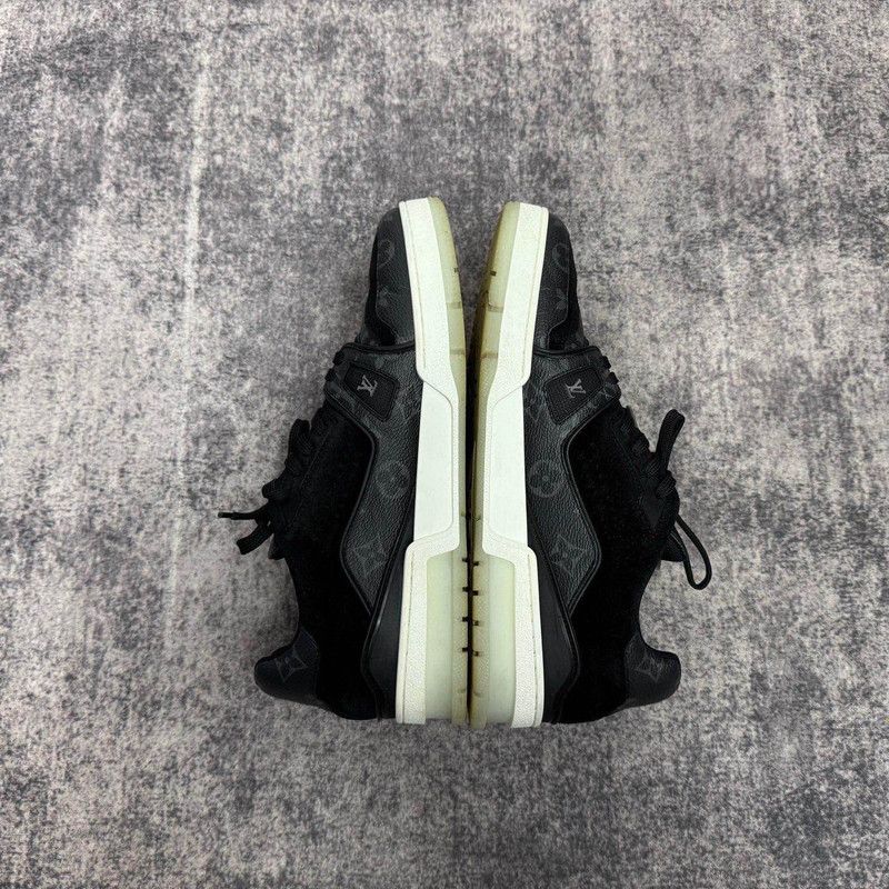 Louis Vuitton Louis Vuitton Black Trainer Sneakers 0079 Size US 8 / EU 41 - 6 Thumbnail