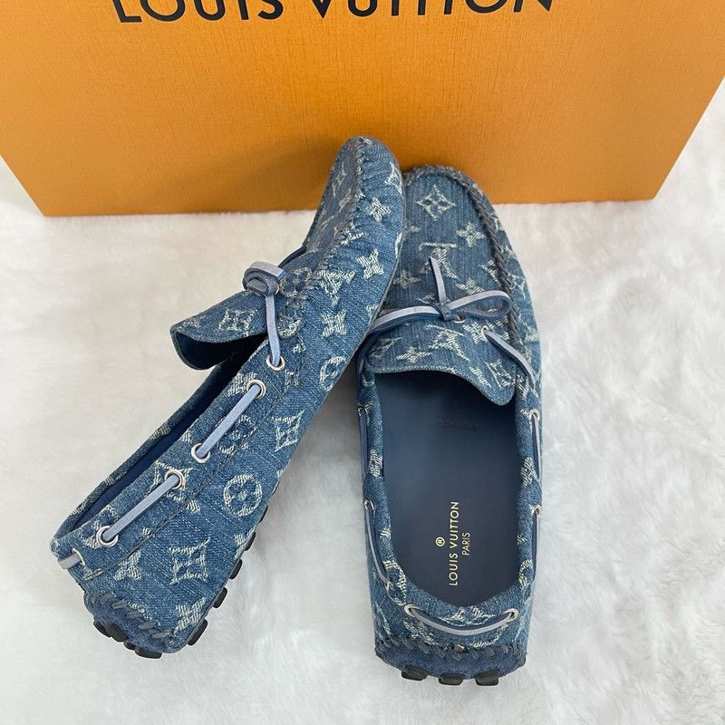 Louis Vuitton Louis Vuitton Arizona Denim Monogram Casual Shoes 0079 Size US 8 / EU 41 - 4 Thumbnail