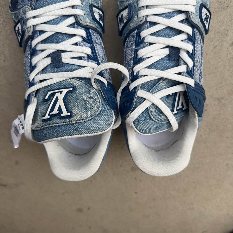 Louis Vuitton Louis Vuitton Stylish Blue Sneakers 0079 Size US 8.5 / EU 41-42 - 6 Thumbnail