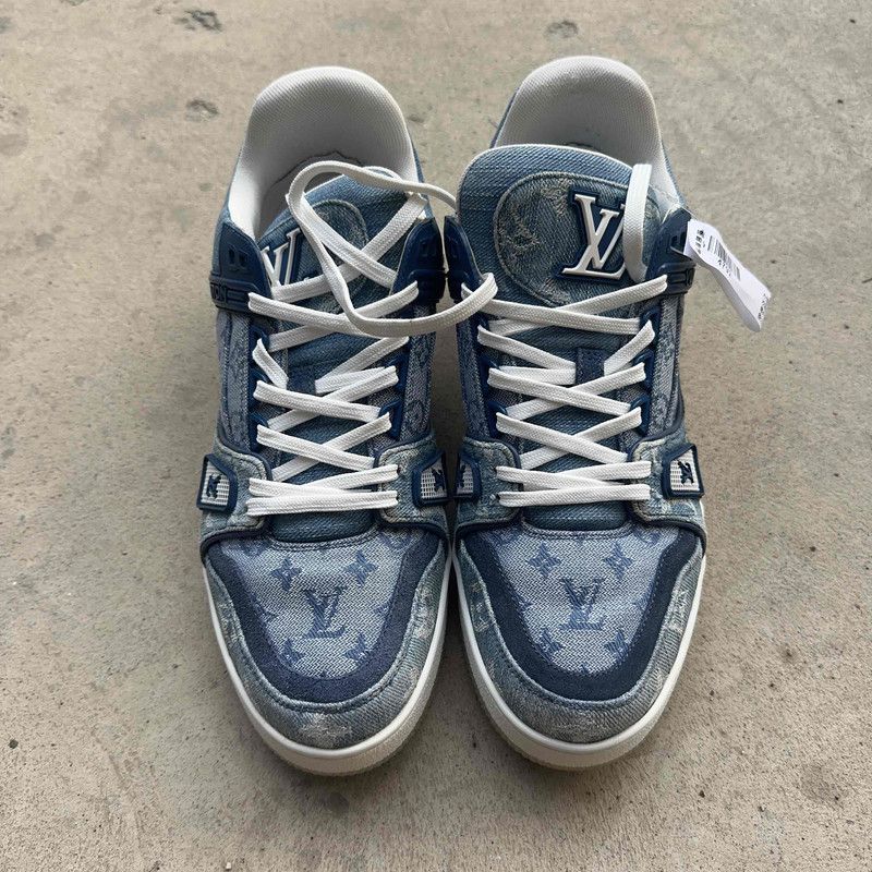 Louis Vuitton Louis Vuitton Stylish Blue Sneakers 0079 Size US 8.5 / EU 41-42 - 2 Thumbnail
