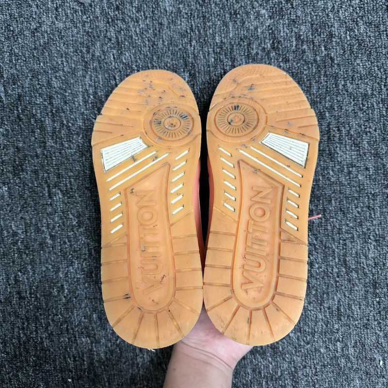 Louis Vuitton Louis Vuitton Trainer Low Top Sneakers in Peach Pink 0079 Size US 7 / EU 40 - 4 Thumbnail