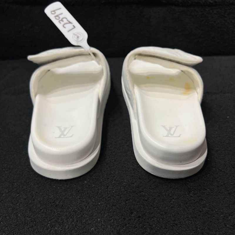 Louis Vuitton Louis Vuitton Miami Leather Slip-On Sandals 0079 Size US 9.5 / EU 42-43 - 3 Thumbnail