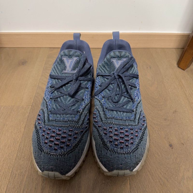 Louis Vuitton Louis Vuitton V.N.R Blue Knit Lifestyle Sneakers 0079 Size US 9.5 / EU 42-43 - 2 Thumbnail