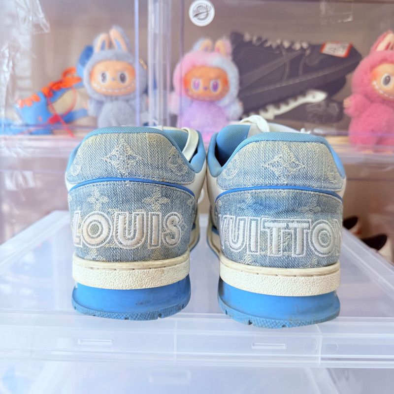 Louis Vuitton Louis Vuitton Blue and White Trainer Sneakers 0079 Size US 8 / EU 41 - 3 Thumbnail