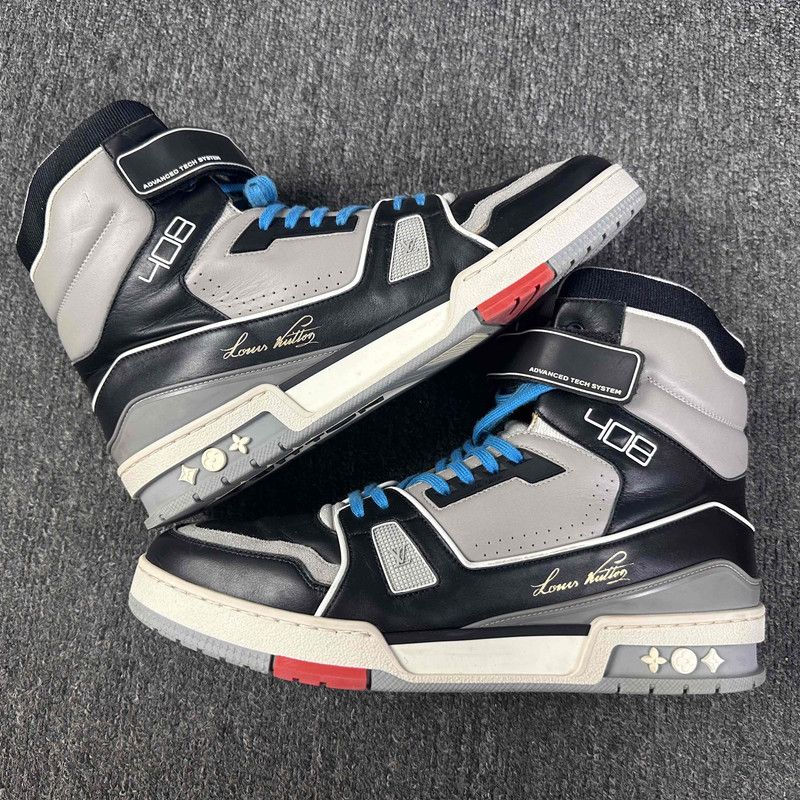 Louis Vuitton Louis Vuitton Trainer High-Top Fashion Sneakers 0079 Size US 10.5 / EU 43-44 - 6 Thumbnail