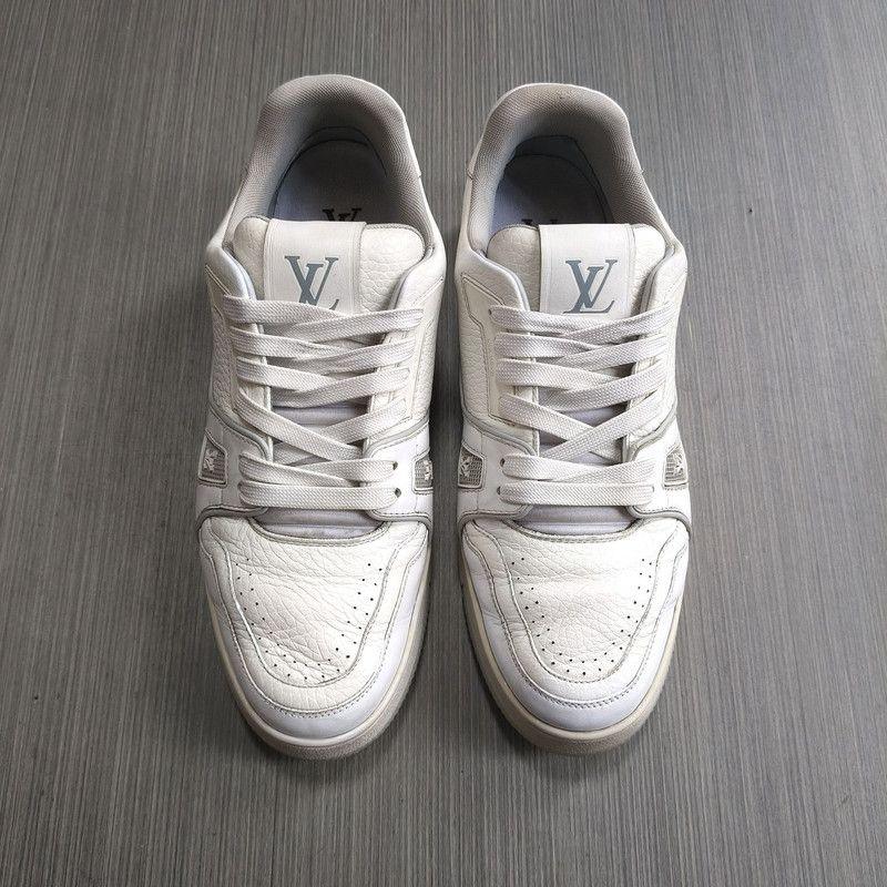 Louis Vuitton Louis Vuitton Trainer White Low Top Fashion Sneakers 0079 Size US 9.5 / EU 42-43 - 2 Thumbnail