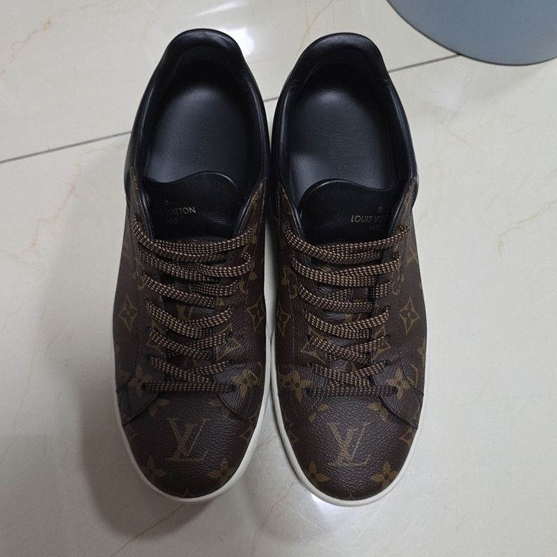 Louis Vuitton Louis Vuitton Brown Low-Top Fashion Sneakers 0079 Size US 8 / EU 41 - 2 Thumbnail