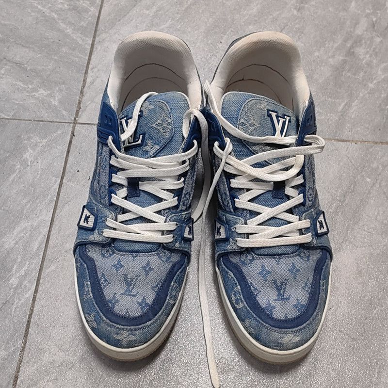 Louis Vuitton Louis Vuitton Trainer Sneakers in Blue 0079 Size US 9.5 / EU 42-43 - 2 Thumbnail