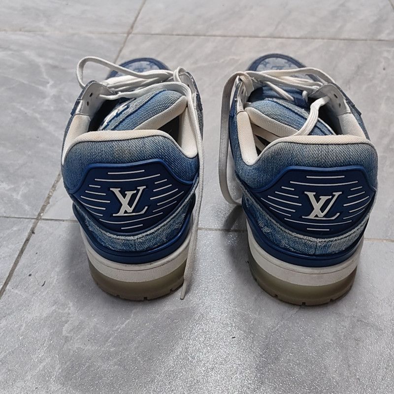 Louis Vuitton Louis Vuitton Trainer Sneakers in Blue 0079 Size US 9.5 / EU 42-43 - 3 Thumbnail