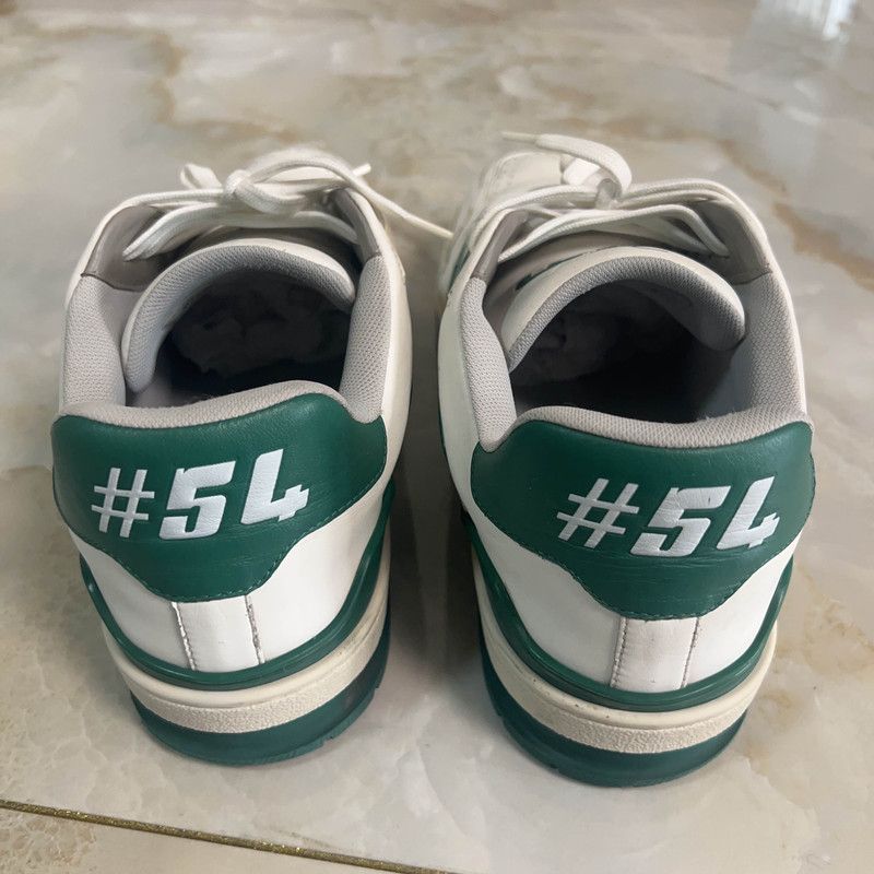 Louis Vuitton Louis Vuitton Casual Low-Top Sneakers in White Green 0079 Size US 9 / EU 42 - 3 Thumbnail